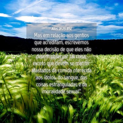 Picture 04 - Atos 21:25 BSL - Mas em relação aos gentios que acreditam, - Bible Verse Picture