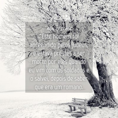 Picture 04 - Atos 23:27 BSL - “Este homem foi apreendido pelos judeus, e - Bible Verse Picture