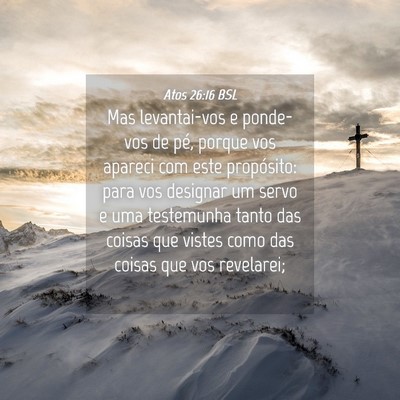 Picture 04 - Atos 26:16 BSL - Mas levantai-vos e ponde-vos de pé, porque vos - Bible Verse Picture