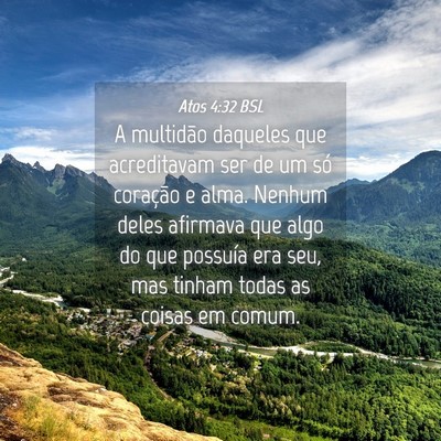 Picture 04 - Atos 4:32 BSL - A multidão daqueles que acreditavam ser de um - Bible Verse Picture