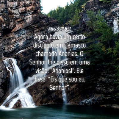 Picture 04 - Atos 9:10 BSL - Agora havia um certo discípulo em Damasco - Bible Verse Picture