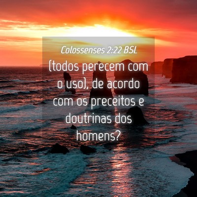 Picture 04 - Colossenses 2:22 BSL - (todos perecem com o uso), de acordo com os - Bible Verse Picture