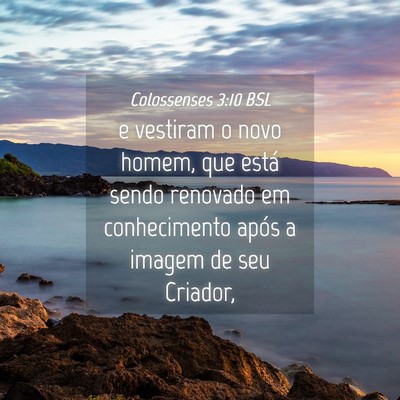 Picture 04 - Colossenses 3:10 BSL - e vestiram o novo homem, que está sendo renovado - Bible Verse Picture