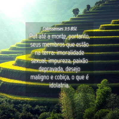 Picture 04 - Colossenses 3:5 BSL - Put até a morte, portanto, seus membros que - Bible Verse Picture