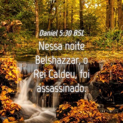 Picture 04 - Daniel 5:30 BSL - Nessa noite Belshazzar, o Rei Caldeu, foi - Bible Verse Picture