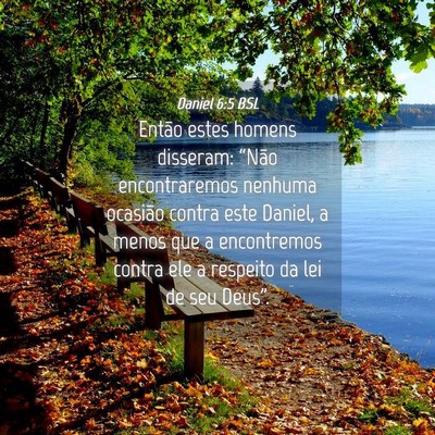 Picture 04 - Daniel 6:5 BSL - Então estes homens disseram: “Não - Bible Verse Picture