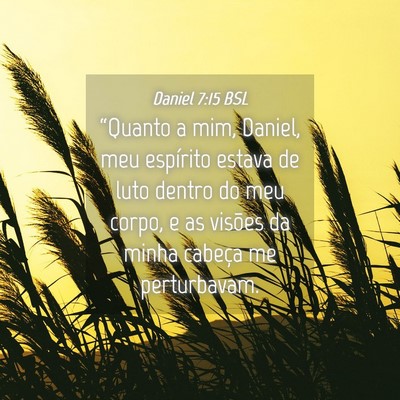 Picture 04 - Daniel 7:15 BSL - “Quanto a mim, Daniel, meu espírito estava de - Bible Verse Picture