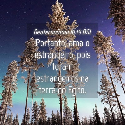 Picture 04 - Deuteronômio 10:19 BSL - Portanto, ama o estrangeiro, pois foram - Bible Verse Picture