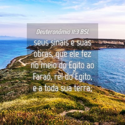 Picture 04 - Deuteronômio 11:3 BSL - seus sinais e suas obras, que ele fez no meio do - Bible Verse Picture