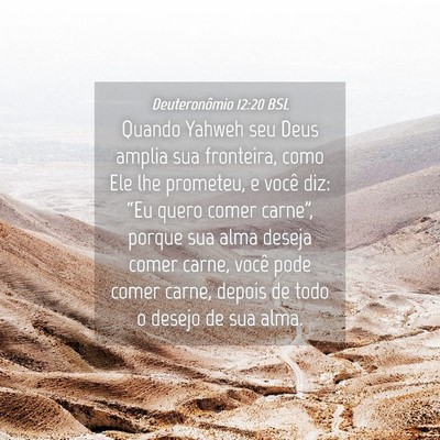 Picture 04 - Deuteronômio 12:20 BSL - Quando Yahweh seu Deus amplia sua fronteira, como - Bible Verse Picture