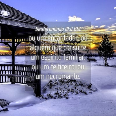 Picture 04 - Deuteronômio 18:11 BSL - ou um encantador, ou alguém que consulte um - Bible Verse Picture