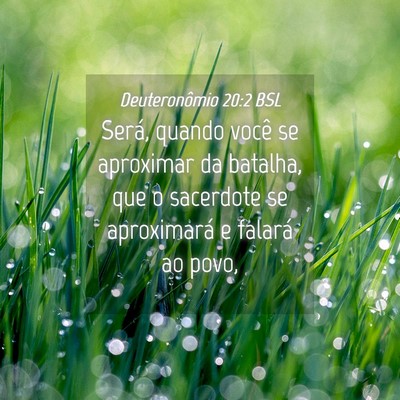 Picture 04 - Deuteronômio 20:2 BSL - Será, quando você se aproximar da batalha, que - Bible Verse Picture