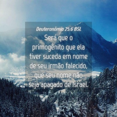 Picture 04 - Deuteronômio 25:6 BSL - Será que o primogênito que ela tiver suceda em - Bible Verse Picture