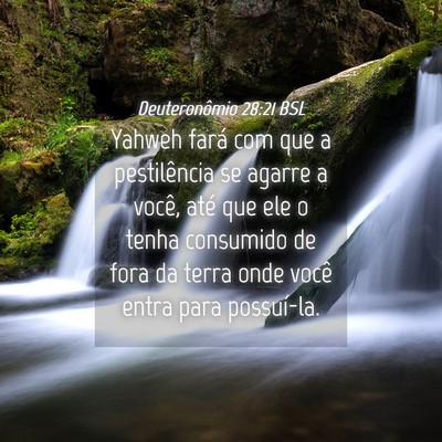 Picture 04 - Deuteronômio 28:21 BSL - Yahweh fará com que a pestilência se agarre a - Bible Verse Picture