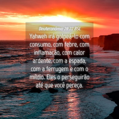 Picture 04 - Deuteronômio 28:22 BSL - Yahweh irá golpeá-lo com consumo, com febre, - Bible Verse Picture