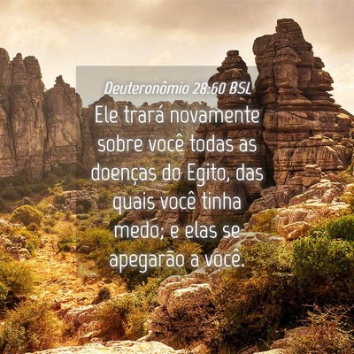 Picture 04 - Deuteronômio 28:60 BSL - Ele trará novamente sobre você todas as - Bible Verse Picture