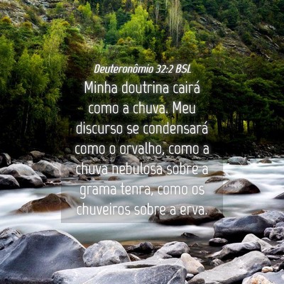 Picture 04 - Deuteronômio 32:2 BSL - Minha doutrina cairá como a chuva. Meu discurso - Bible Verse Picture
