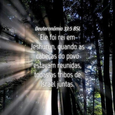 Picture 04 - Deuteronômio 33:5 BSL - Ele foi rei em Jeshurun, quando as cabeças do - Bible Verse Picture