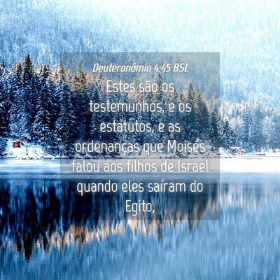 Picture 04 - Deuteronômio 4:45 BSL - Estes são os testemunhos, e os estatutos, e as - Bible Verse Picture
