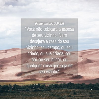 Picture 04 - Deuteronômio 5:21 BSL - “Você não cobiçará a esposa de seu vizinho. - Bible Verse Picture