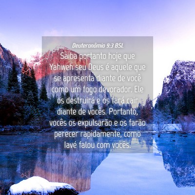 Picture 04 - Deuteronômio 9:3 BSL - Saiba portanto hoje que Yahweh seu Deus é aquele - Bible Verse Picture