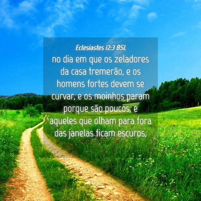 Picture 04 - Eclesiastes 12:3 BSL - no dia em que os zeladores da casa tremerão, e - Bible Verse Picture