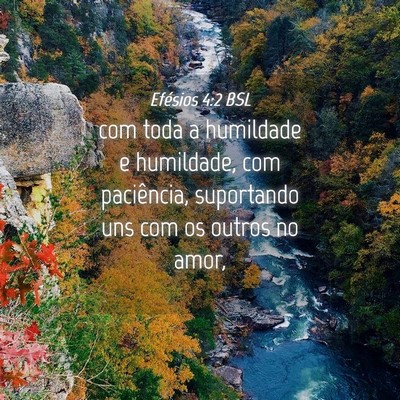Picture 04 - Efésios 4:2 BSL - com toda a humildade e humildade, com paciência, - Bible Verse Picture