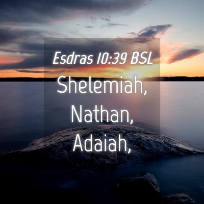 Picture 04 - Esdras 10:39 BSL - Shelemiah, Nathan, - Bible Verse Picture