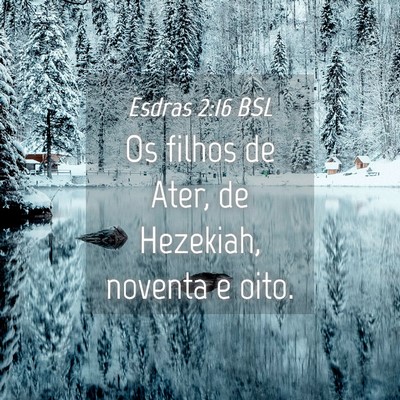 Picture 04 - Esdras 2:16 BSL - Os filhos de Ater, de Hezekiah, noventa e - Bible Verse Picture