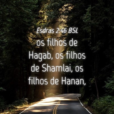 Picture 04 - Esdras 2:46 BSL - os filhos de Hagab, os filhos de Shamlai, os - Bible Verse Picture