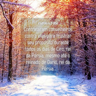 Picture 04 - Esdras 4:5 BSL - Contrataram conselheiros contra eles para - Bible Verse Picture