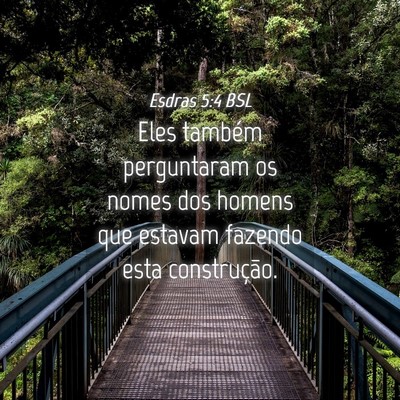 Picture 04 - Esdras 5:4 BSL - Eles também perguntaram os nomes dos homens que - Bible Verse Picture