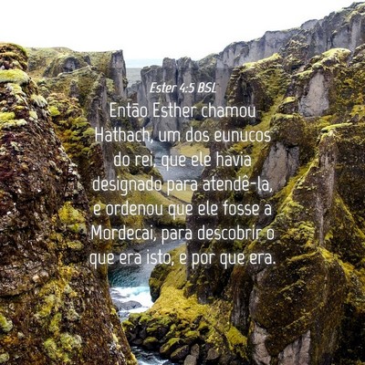 Picture 04 - Ester 4:5 BSL - Então Esther chamou Hathach, um dos eunucos do - Bible Verse Picture