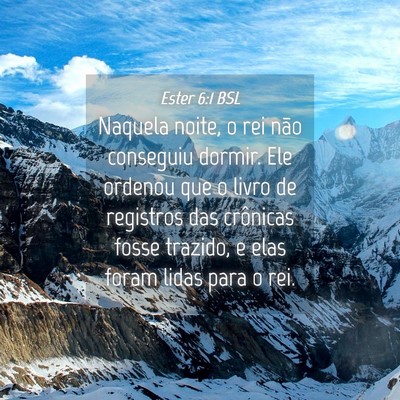 Picture 04 - Ester 6:1 BSL - Naquela noite, o rei não conseguiu dormir. Ele - Bible Verse Picture