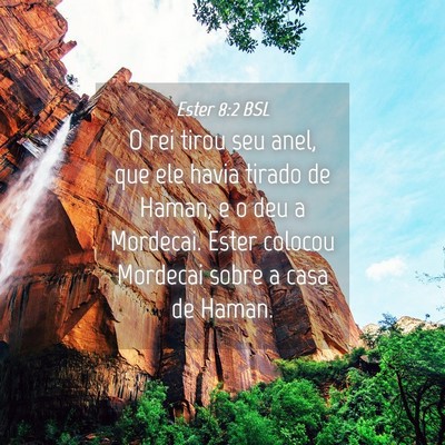 Picture 04 - Ester 8:2 BSL - O rei tirou seu anel, que ele havia tirado de - Bible Verse Picture