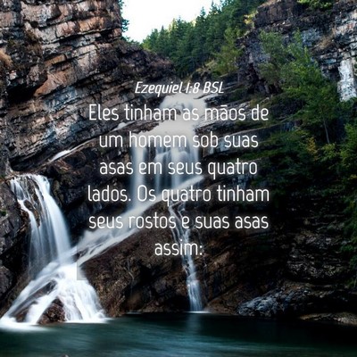 Picture 04 - Ezequiel 1:8 BSL - Eles tinham as mãos de um homem sob suas asas em - Bible Verse Picture