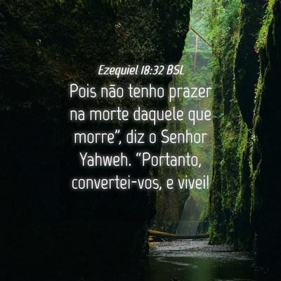 Picture 04 - Ezequiel 18:32 BSL - Pois não tenho prazer na morte daquele que - Bible Verse Picture
