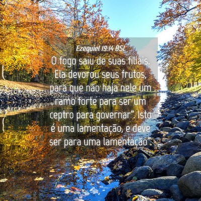 Picture 04 - Ezequiel 19:14 BSL - O fogo saiu de suas filiais. Ela devorou seus - Bible Verse Picture