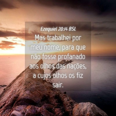 Picture 04 - Ezequiel 20:14 BSL - Mas trabalhei por meu nome, para que não fosse - Bible Verse Picture