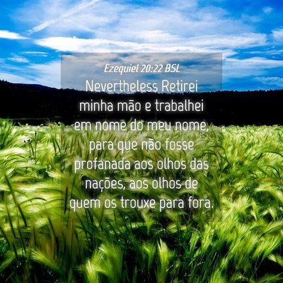 Picture 04 - Ezequiel 20:22 BSL - Nevertheless Retirei minha mão e trabalhei em - Bible Verse Picture