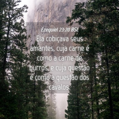 Picture 04 - Ezequiel 23:20 BSL - Ela cobiçava seus amantes, cuja carne é como a - Bible Verse Picture