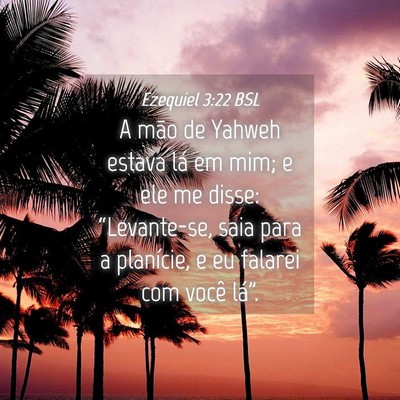 Picture 04 - Ezequiel 3:22 BSL - A mão de Yahweh estava lá em mim; e ele me - Bible Verse Picture