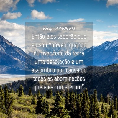 Picture 04 - Ezequiel 33:29 BSL - Então eles saberão que eu sou Yahweh, quando eu - Bible Verse Picture
