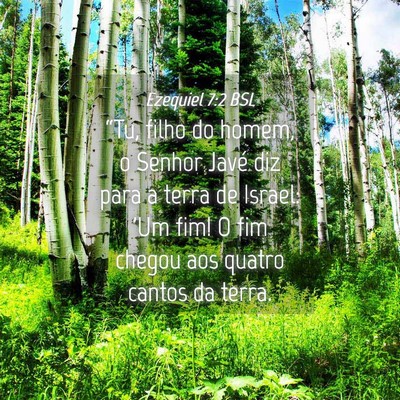 Picture 04 - Ezequiel 7:2 BSL - “Tu, filho do homem, o Senhor Javé diz para a - Bible Verse Picture