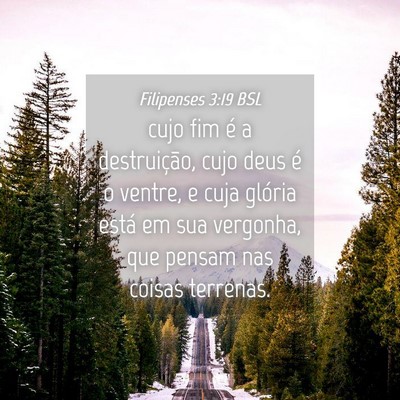 Picture 04 - Filipenses 3:19 BSL - cujo fim é a destruição, cujo deus é o - Bible Verse Picture