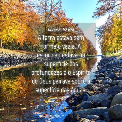 Picture 04 - Gênesis 1:2 BSL - A terra estava sem forma e vazia. A escuridão - Bible Verse Picture
