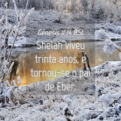 Picture 04 - Gênesis 11:14 BSL - Shelah viveu trinta anos, e tornou-se o pai de - Bible Verse Picture