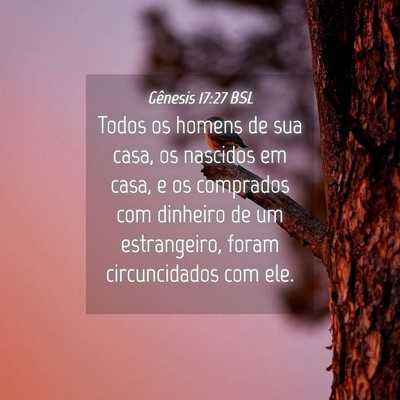 Picture 04 - Gênesis 17:27 BSL - Todos os homens de sua casa, os nascidos em casa, - Bible Verse Picture