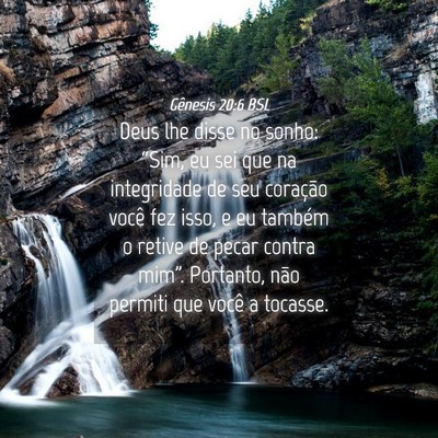 Picture 04 - Gênesis 20:6 BSL - Deus lhe disse no sonho: “Sim, eu sei que na - Bible Verse Picture