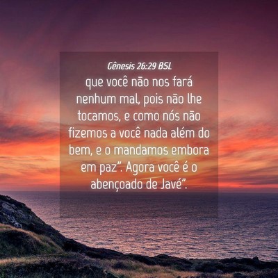 Picture 04 - Gênesis 26:29 BSL - que você não nos fará nenhum mal, pois não - Bible Verse Picture